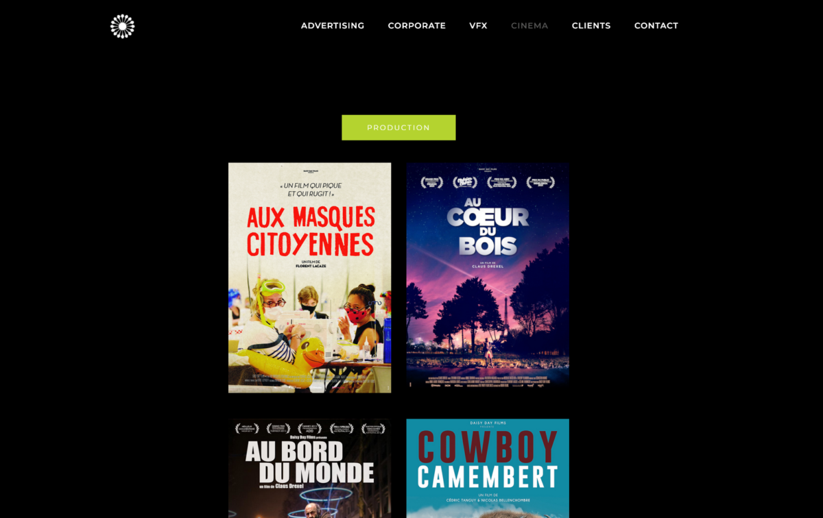 MàJ site daisyday Films, refonte totale de Sansais – la Garette et site pour le film « Aux masques citoyennes »